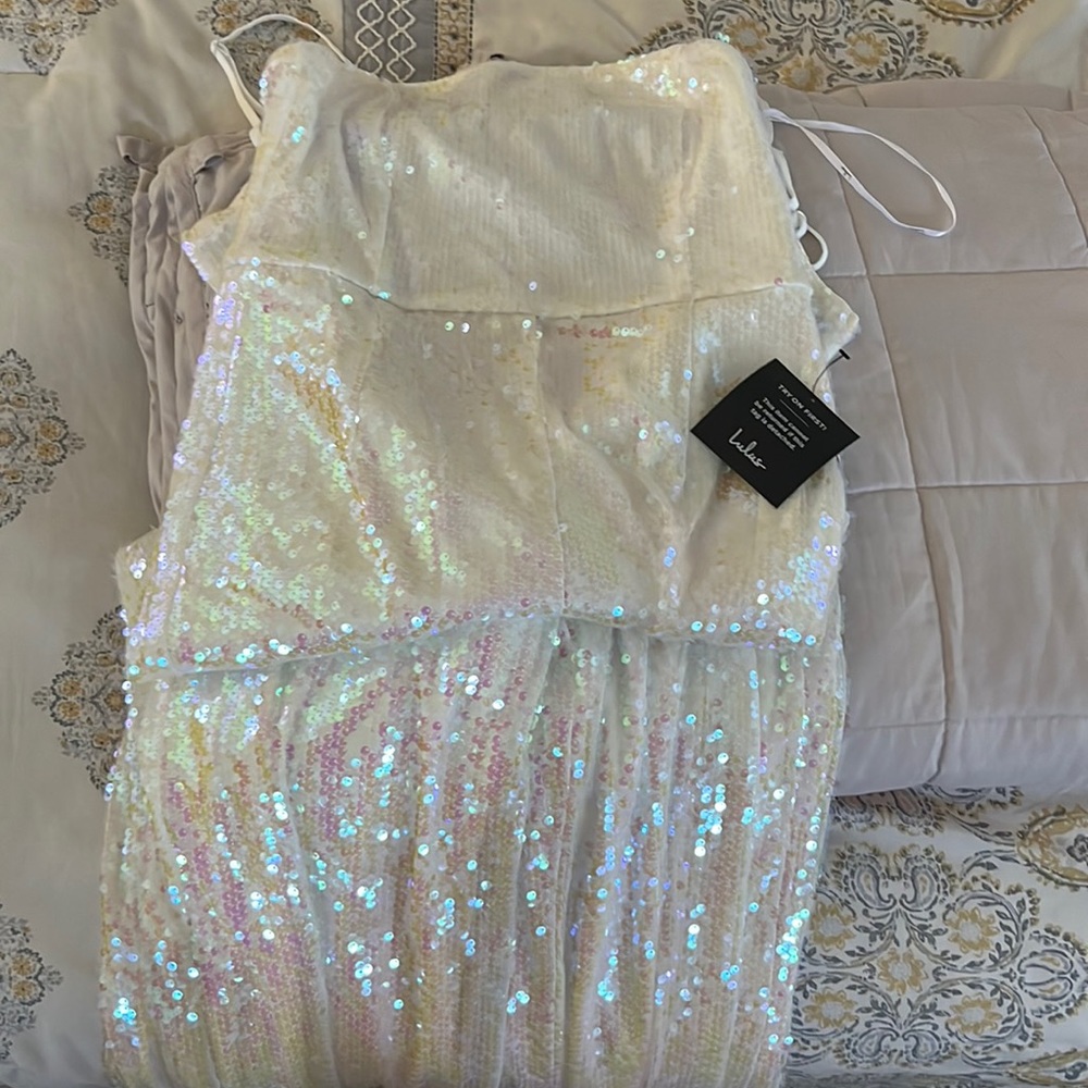 Lulus Bridal jumpsuit